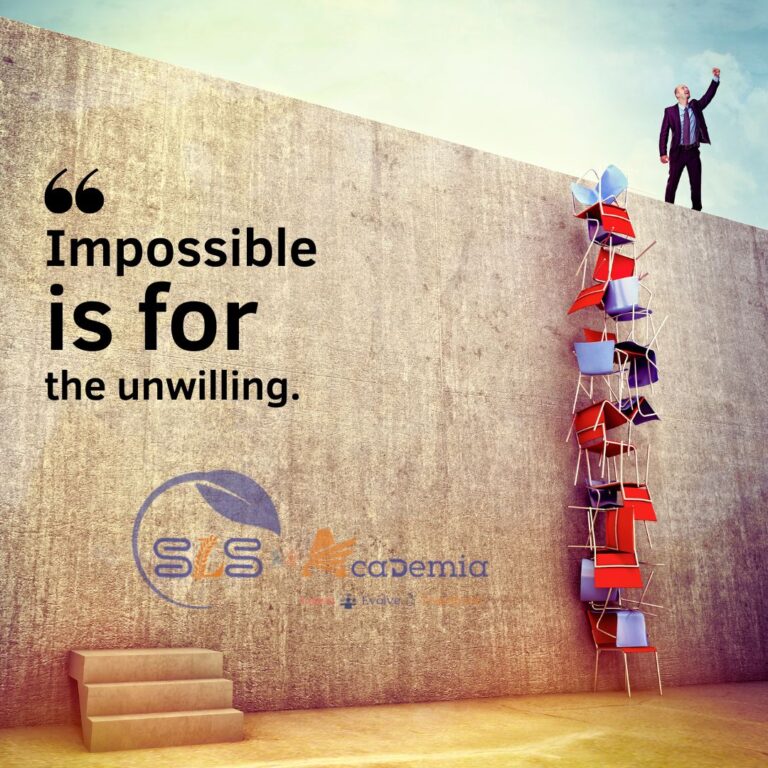 Impossible is for the unwilling